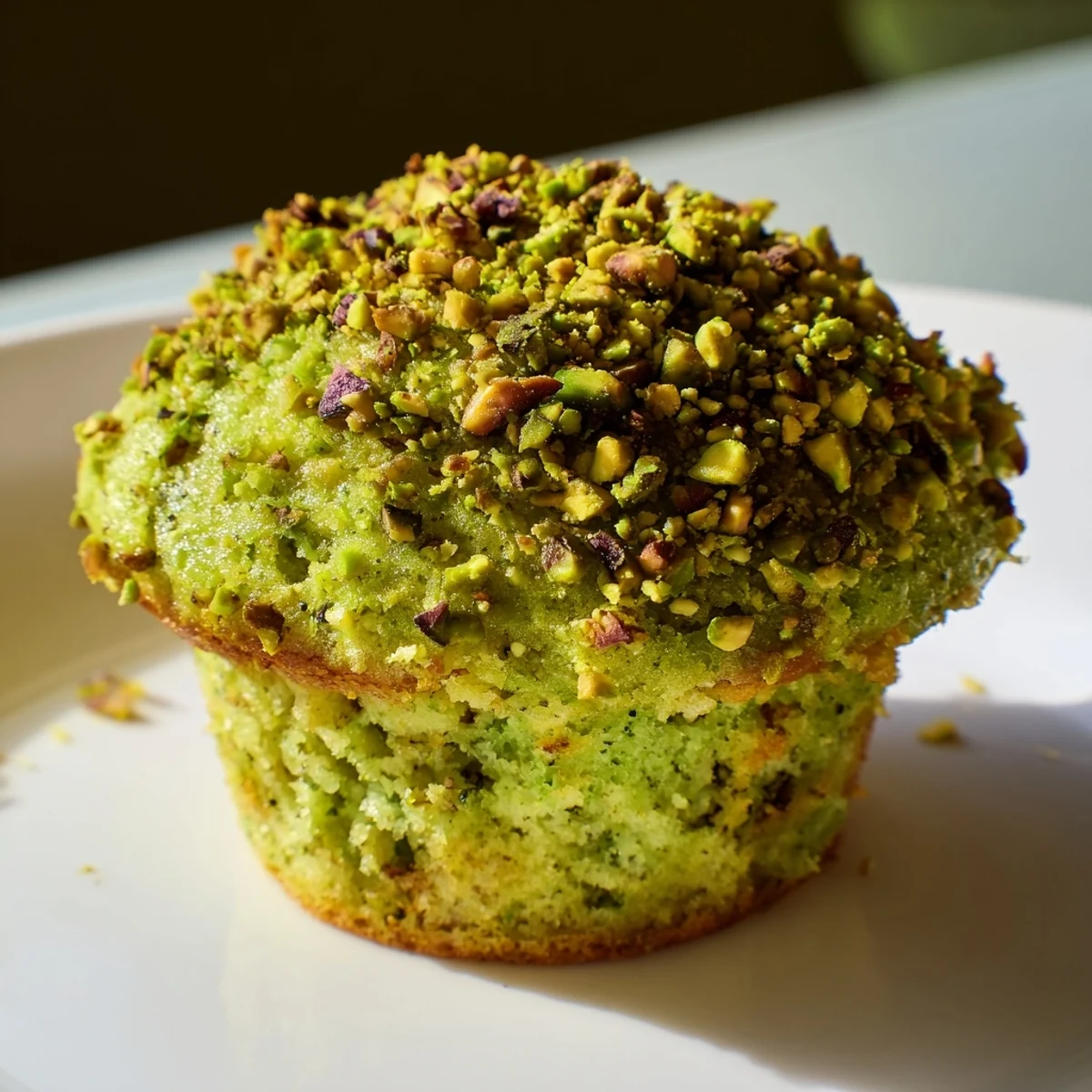 Green Pistachio Muffins