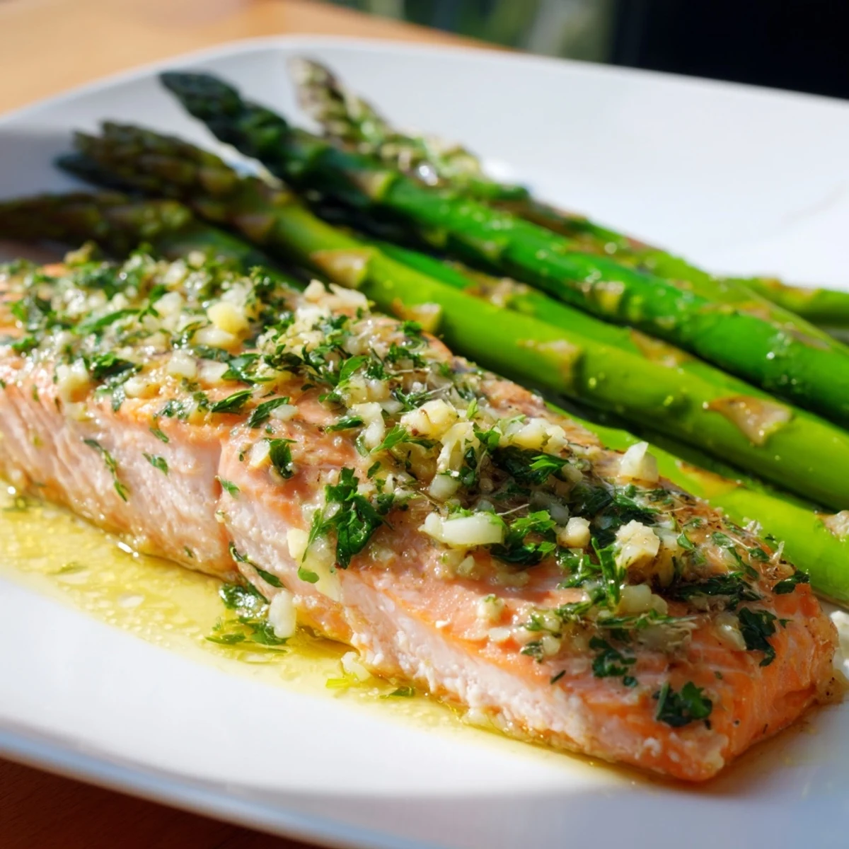 Healthy sheet pan meal featuring roasted salmon and asparagus, bright with lemon zest, ready for a gluten-free dinner.
