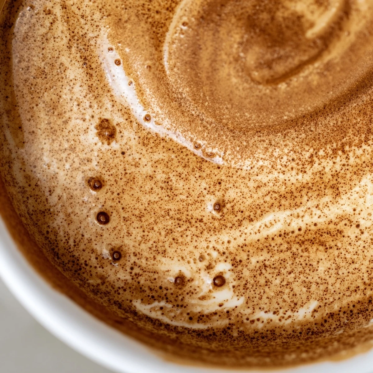 Close-up of Vietnamese Coffee Ice Cream in a dish, showing its dense, creamy consistency and a drizzle of espresso on top.