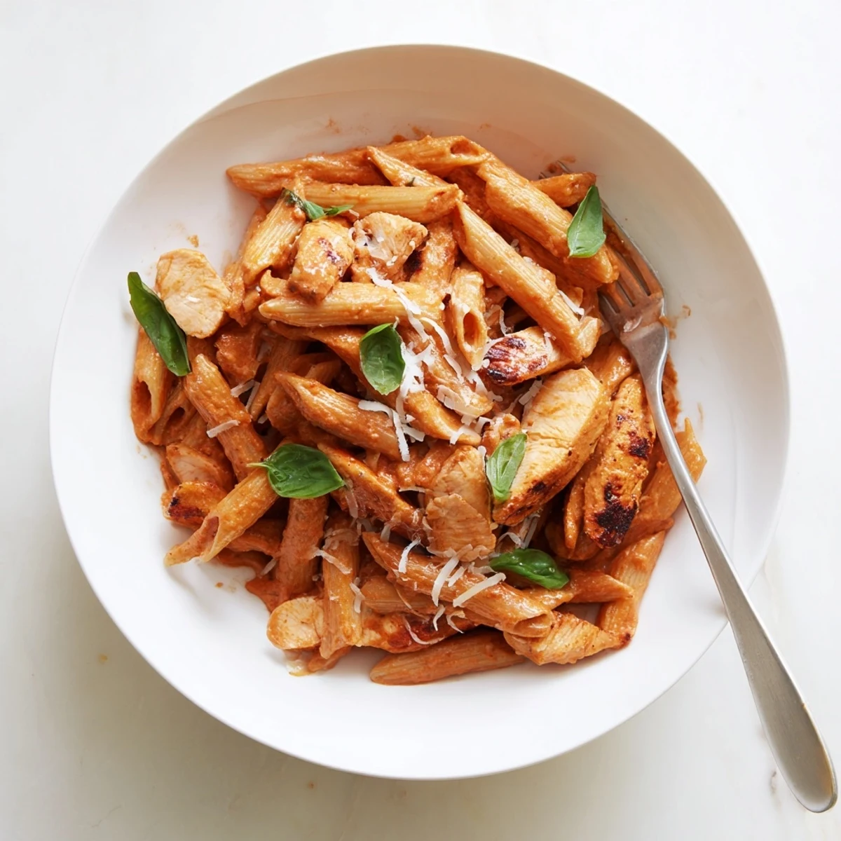 Golden seared chicken nestled in velvety Copycat Sun Dried Tomato Marry Me Chicken Pasta